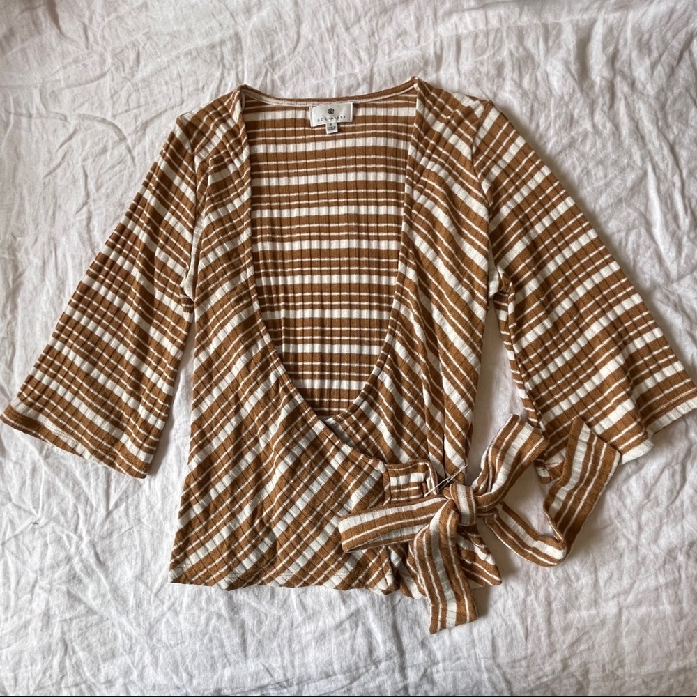 Socialite Ribbed Wrap Top - Picture 10 of 11